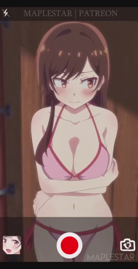 Chizuru showing her nipples