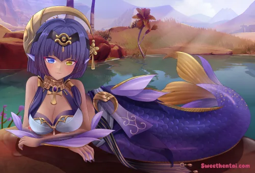 Candice  as a mermaid