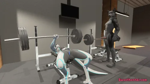 He got impressed by how strong she is. 😳