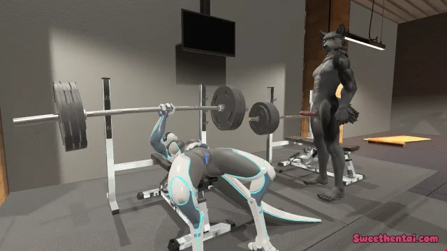 He got impressed by how strong she is. 😳
