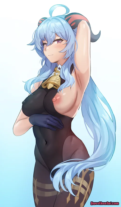Daily Ganyu Lewdie #1609 Nip Slip