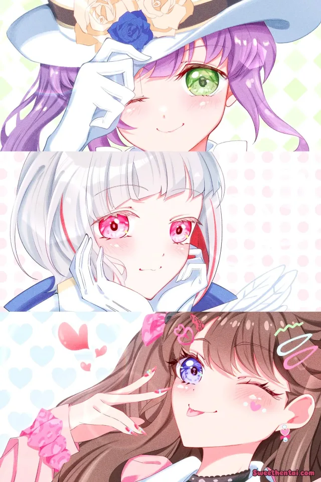 Kozue, Tsuzuri and Megumi