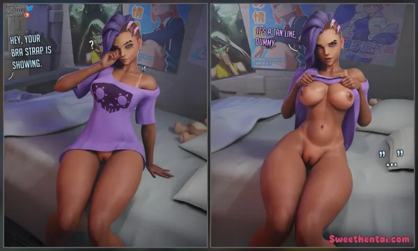 Bra-less Sombra