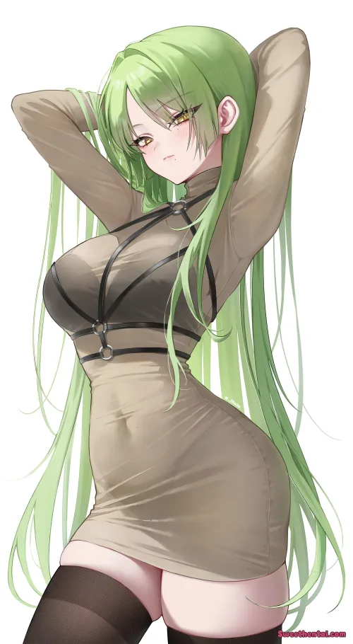 Long Green Hair